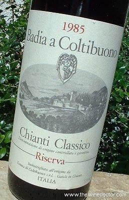 Badia a Coltibuono Chianti Classico Riserva 1985
