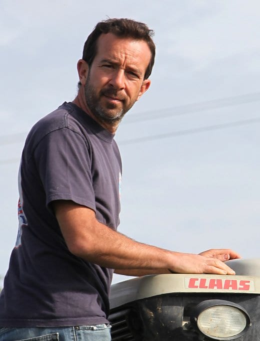 Matthieu Baudry supervising the harvest, Domaine Bernard Baudry, September 2017 Bernard Baudry