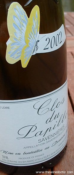 Domaine des Baumard Savennières Clos du Papillon 2002 Domaine des Baumard Savennières Clos du Papillon 2002