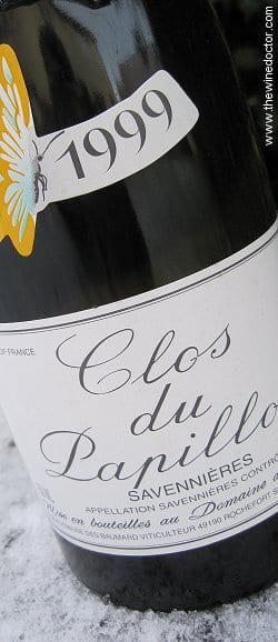 Domaine des Baumard Savennières Clos du Papillon 1999 Domaine des Baumard Savennières Clos du Papillon 1999