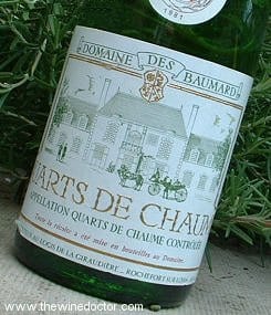Domaine des Baumard Quarts de Chaume 1980 Domaine des Baumard Quarts de Chaume 1980