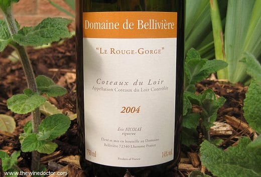 Domaine de Bellivière Coteaux du Loir Rouge-Gorge 2004 Domaine de Bellivière Coteaux du Loir Rouge-Gorge 2004