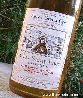 Ernest Burn Alsace Grand Cru Goldert Clos Saint Imer Gewurztraminer 1998 Ernest Burn Alsace Grand Cru Goldert Clos Saint Imer Gewurztraminer 1998