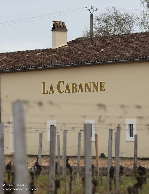 The new chai, Château La Cabanne, April 2013 Château La Cabanne