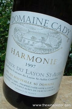 Domaine Cady Coteaux du Layon Saint-Aubin Harmonie 1997 Domaine Cady Coteaux du Layon Saint-Aubin Harmonie 1997