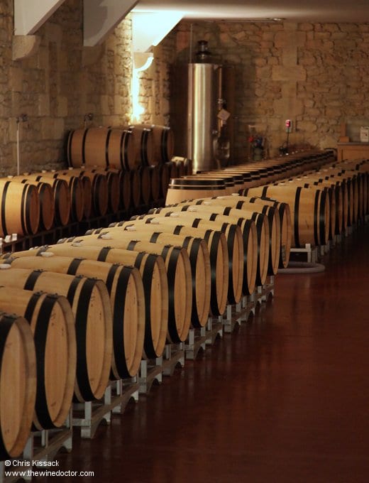 Barrel cellar, Château Clément-Pichon, October 2015 Château Clément-Pichon