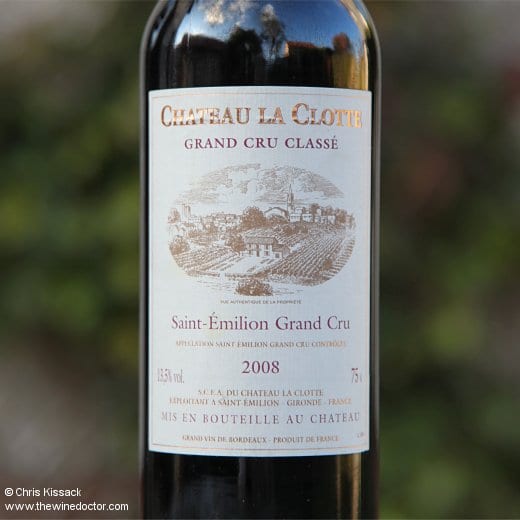 Château La Clotte 2008 Château La Clotte 2008