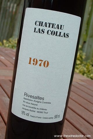 Chateau las Collas Rivesaltes 1970