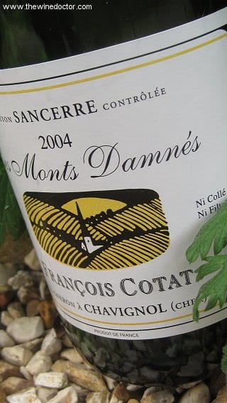 François Cotat Sancerre Les Monts Damnés 2004 Francois Cotat Sancerre Les Monts Damnes 2004