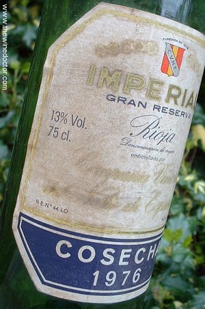 CVNE Rioja Gran Reserva Imperial 1976 CVNE Rioja Gran Reserva Imperial 1976