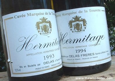 Delas Hermitage Marquise de la Tourette Blanc 1993 Delas Hermitage Marquise de la Tourette Blanc 1993