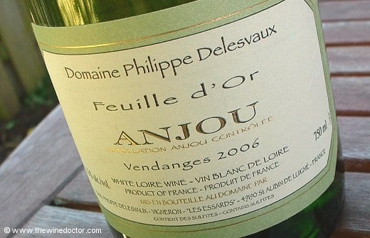 Philippe Delesvaux Anjou Blanc Feuille d'Or 2006 Philippe Delesvaux Anjou Blanc Feuille d'Or 2006