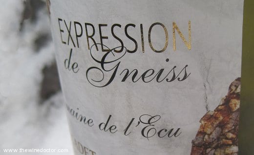 Domaine de l'Ecu Muscadet Sèvre et Maine Expression de Gneiss 2008 Domaine de l'Ecu Muscadet Sevre et Maine Expression de Gneiss 2008