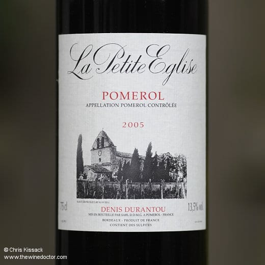 The label of La Petite Église Château L'Église-Clinet