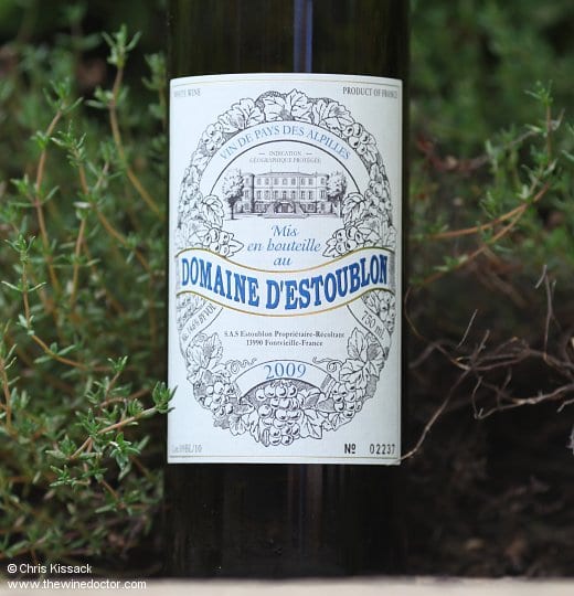 Domaine d'Estoublon Blanc 2009 Domaine d'Estoublon Blanc 2009