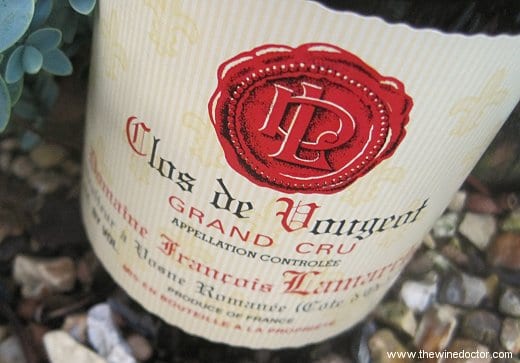 François Lamarche Clos de Vougeot 2003 Francois Lamarche Clos de Vougeot 2003