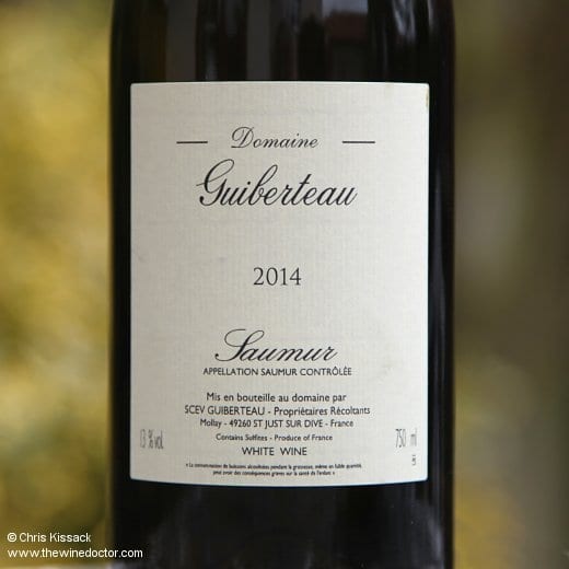 Domaine Guiberteau Saumur Blanc 2014 Domaine Guiberteau Saumur Blanc 2014