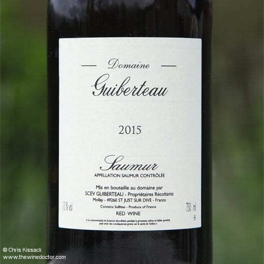 Domaine Guiberteau Saumur Rouge 2015 Domaine Guiberteau Saumur Rouge 2015