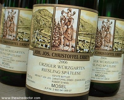 Joh. Jos. Christoffel Ürziger Würzgarten Riesling Spätlese 2006 Joh. Jos. Christoffel Ürziger Würzgarten Riesling Spätlese 2006