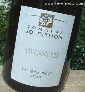 Jo Pithon Savennières La Croix Picot 2005 Jo Pithon Savennières La Croix Picot 2005