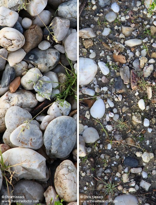 Gravel in L'Enclos, Château Latour, April 2014 Château Latour