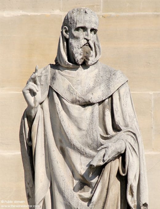 A statue of Gregoire de Tours by Jean Esprit Marcellin, at the Louvre, Paris Châteaumeillant