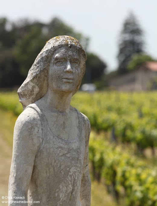 Sculpture overlooking the vineyards at Domaine Luneau-Papin, June 2013 Domaine Luneau-Papin