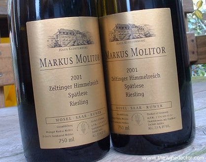 Markus Molitor Zeltinger Himmelreich Riesling Spätlese 2001 Markus Molitor Zeltinger Himmelreich Riesling Spätlese 2001