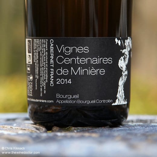 Châtau de Minière Bourgueil Vignes Centenaires 2014 Châtau de Minière Bourgueil Vignes Centenaires 2014