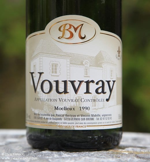 Pascal Berteau et Vincent Mabille Vouvray Moelleux 1990 Pascal Berteau et Vincent Mabille Vouvray Moelleux 1990