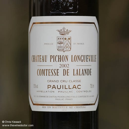 Château Pichon Longueville Comtesse de Lalande 2002 Château Pichon Longueville Comtesse de Lalande