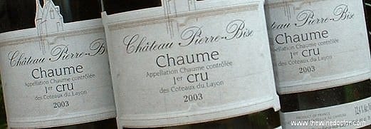 Château Pierre-Bise Chaume Premier Cru des Coteaux du Layon 2003 Château Pierre-Bise Chaume Premier Cru des Coteaux du Layon 2003