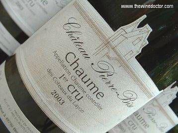 Château Pierre-Bise Chaume Premier Cru des Coteaux du Layon 2003