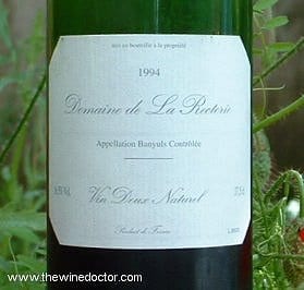 Domaine de la Rectorie Banyuls 1994 Domaine de la Rectorie Banyuls 1994