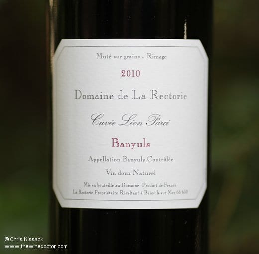 Domaine de la Rectorie Banyuls Cuvée Leon Parcé 2010 Domaine de la Rectorie Banyuls Cuvée Leon Parcé 2010