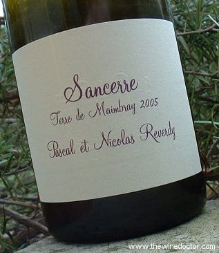 Pascal & Nicolas Reverdy Sancerre Terre de Maimbray 2005 Pascal & Nicolas Reverdy Sancerre Terre de Maimbray 2005