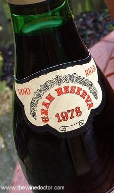 Bodegas Riojanas Monte Real Gran Reserva 1978