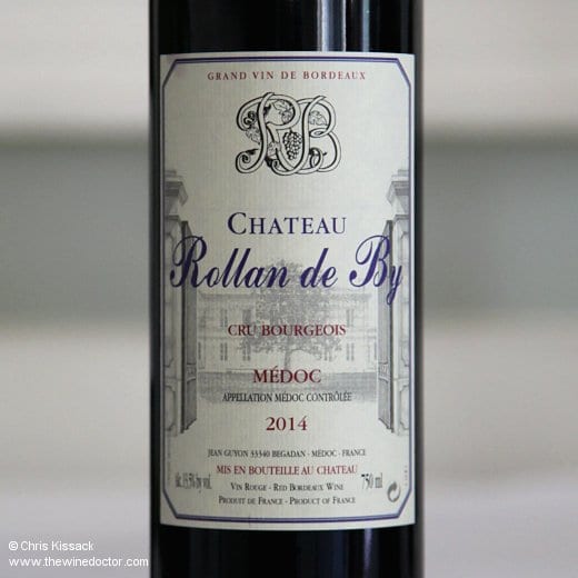 The 2014 Château Rollan de By label Cru Bourgeois 2014