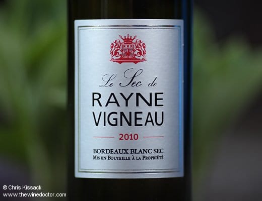 Le Sec de Rayne-Vigneau 2010 Le Sec de Rayne-Vigneau 2010