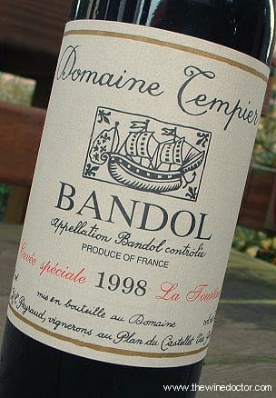Domaine Tempier Bandol La Tourtine 1998 Tempier