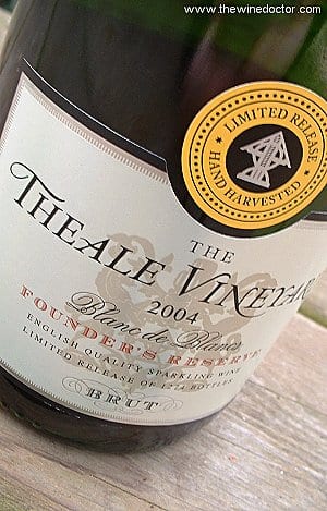 Theale Vineyard Founder's Reserve Blanc de Blancs 2004 Theale Vineyard Founder's Reserve Blanc de Blancs 2004