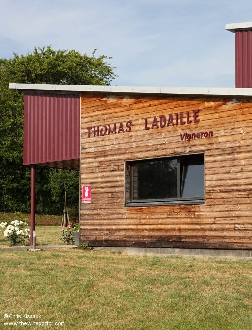 The new Thomas-Labaille cellars below Chavignol, June 2015 Domaine Thomas-Labaille
