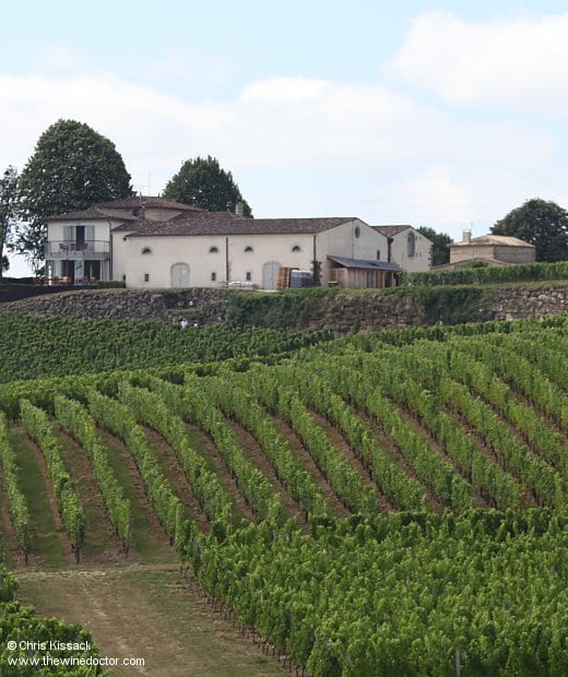Château Valandraud and its vineyard, August 2012 Bordeaux 2013