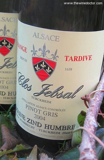 Zind Humbrecht Pinot Gris Clos Jebsal VT 2004 Zind Humbrecht Pinot Gris Clos Jebsal VT 2004