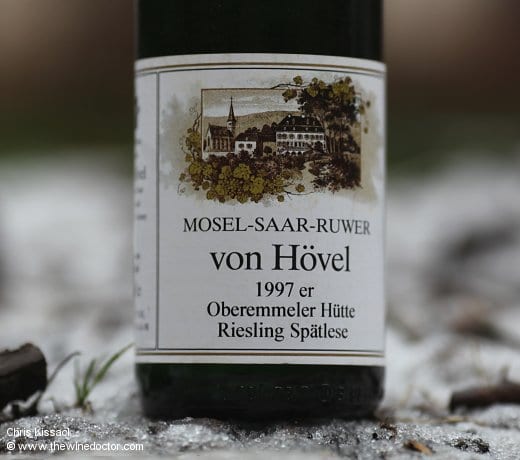 The 1997 Vintage: Oberemmeler Hütte Riesling Spätlese, from von Hövel Fifteen Years On: 1997
