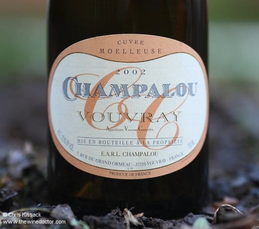 The 2002 vintage: Vouvray Cuvée Moelleuse, from Champalou Ten Years On: 2002