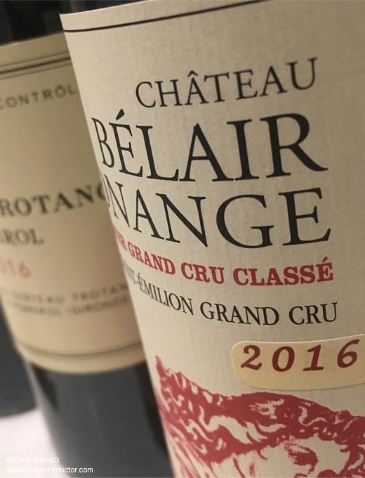 Château Bélair-Monange 2016 St Emilion 2016