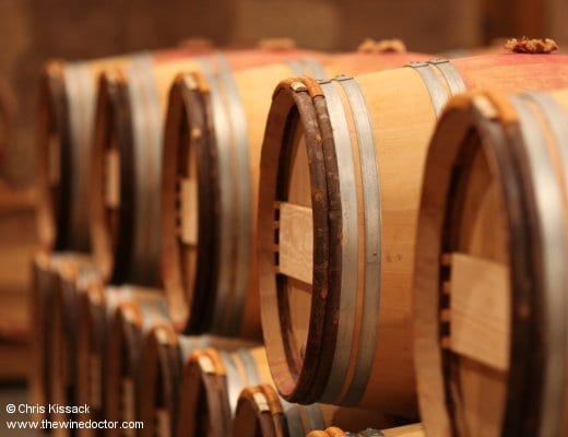 Barrels filled with 2011 Pomerol, April 2012 Bordeaux 2011