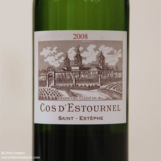 Château Cos d'Estournel 2008 Bordeaux 2008