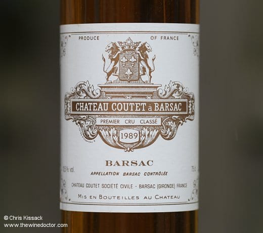 The 1989 vintage Brdeaux Guide: Bordeaux Vintages at a Glance